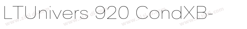 LTUnivers 920 CondXB字体转换